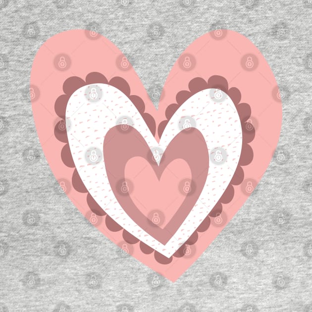 Cool Pink Heart by tramasdesign